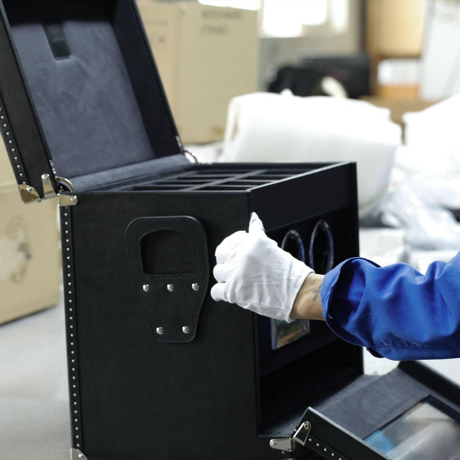 Coffre de salon - Noir Obsidienne