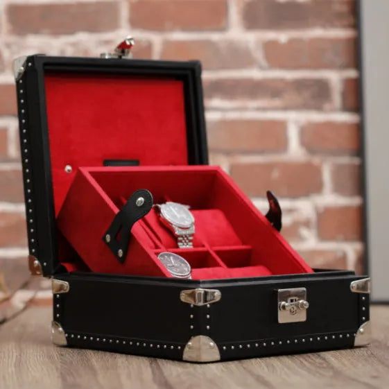 Hexa Carmine – Noir & Rouge Grenat