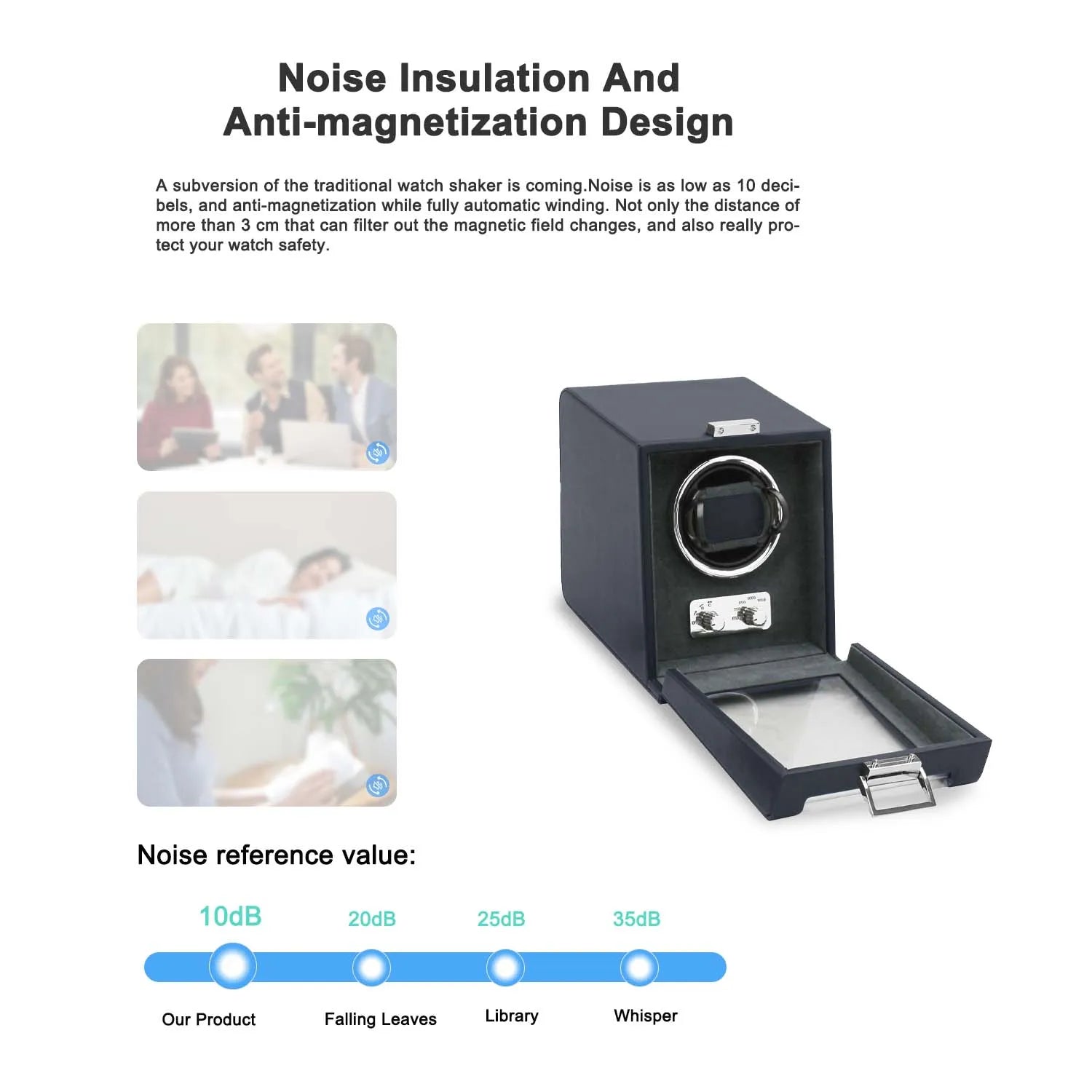 Remontoir Elegance Paris Bleu/Gris