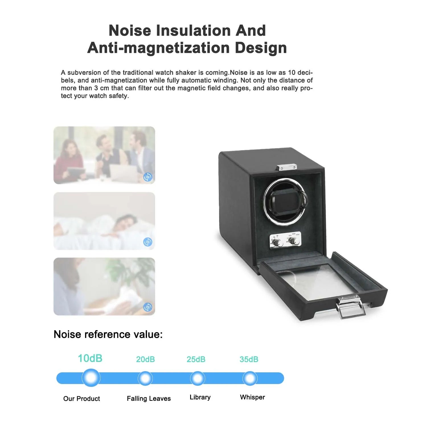 Remontoir Elegance Paris Noir/Gris